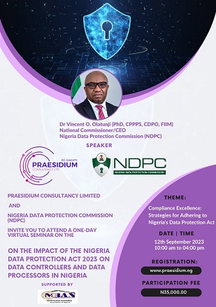 Praesidium Consultancy Partners NDPC to Sensitise Data Handlers