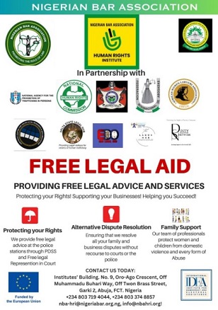 NBA-AGC 2023: Legal Aid Clinic Opens to the Public on the 25th August, 2023